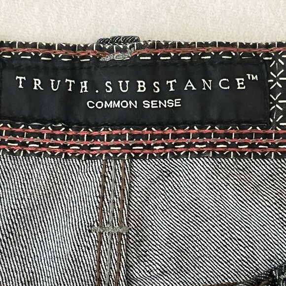 NWT Truth Substance Common Men's Ronin Blue Denim Jeans 38x32 Slim Fit Straight - Picture 7 of 12